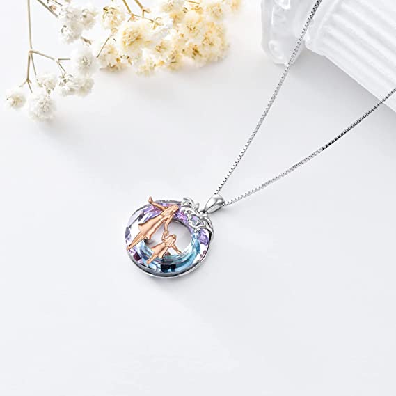 For Step-Daughter - S925 You are A Step That I am Grateful for Having Had to Experience Circle Crystal Necklace