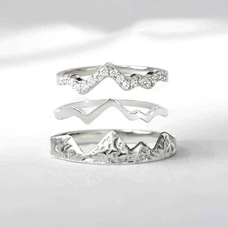 For Wife - Every Day Is Another Adventure with You Triple Stacked Mountain Ring