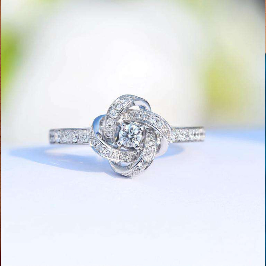 For My Unbiological Sister - S925 I Love You Knot Ring