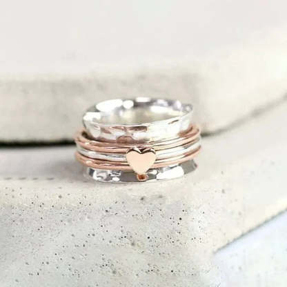 For Love - S925 I Love You for being You Spinner Heart Ring