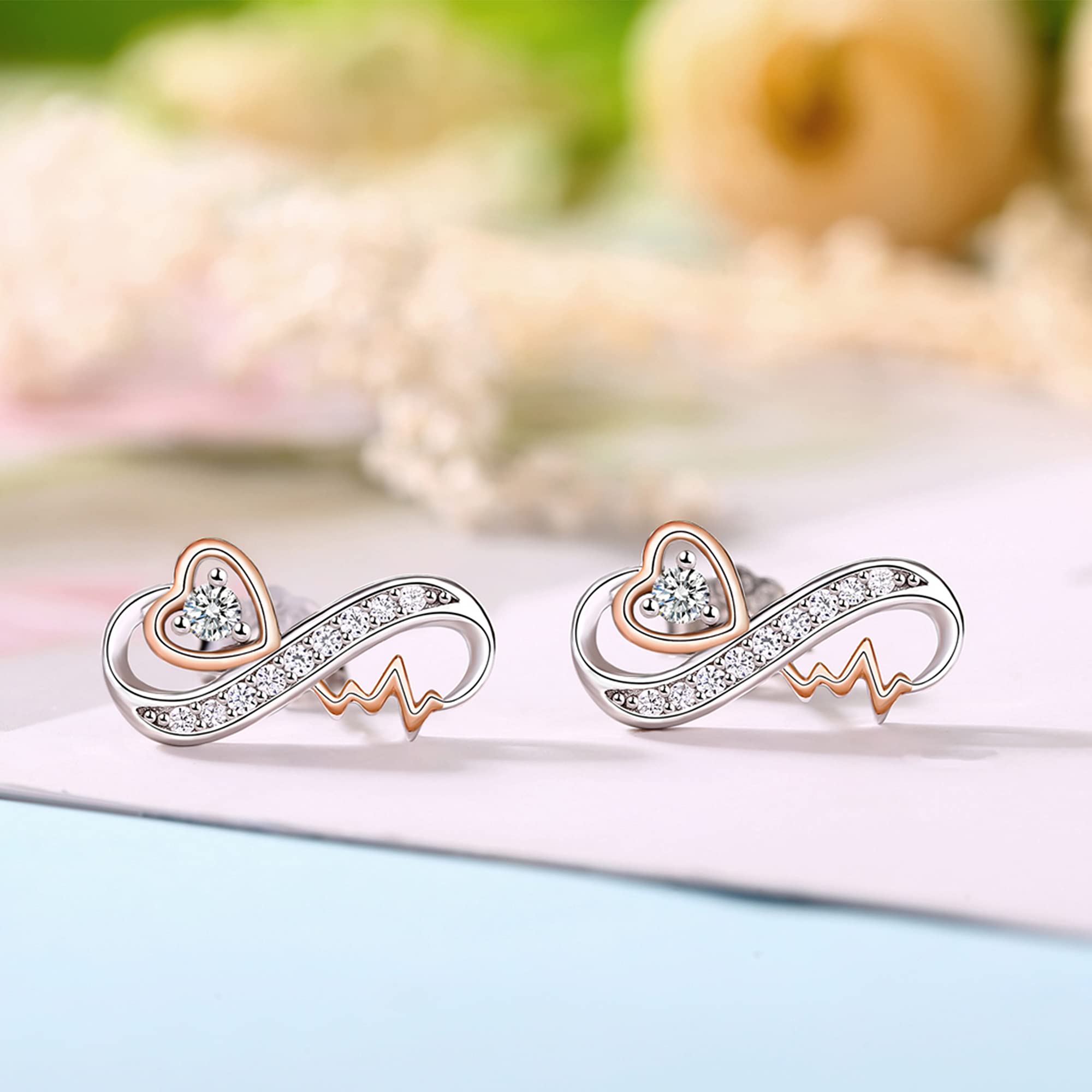 For Granddaughter - S925 Remember How Much You are Loved Infinity Heartbeat Necklace