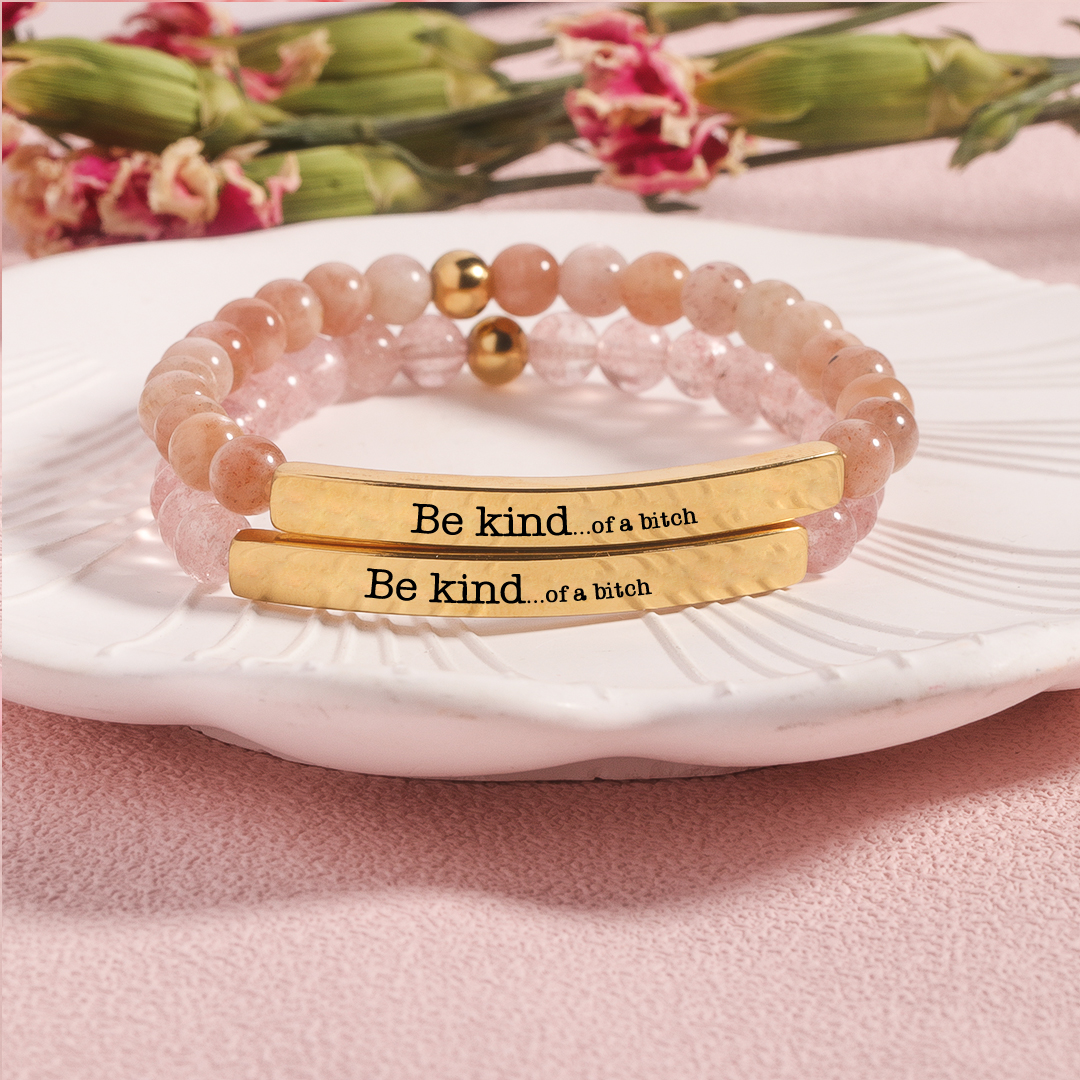 Be Kind...of a Bi❤ch Bead Lettering Bracelet