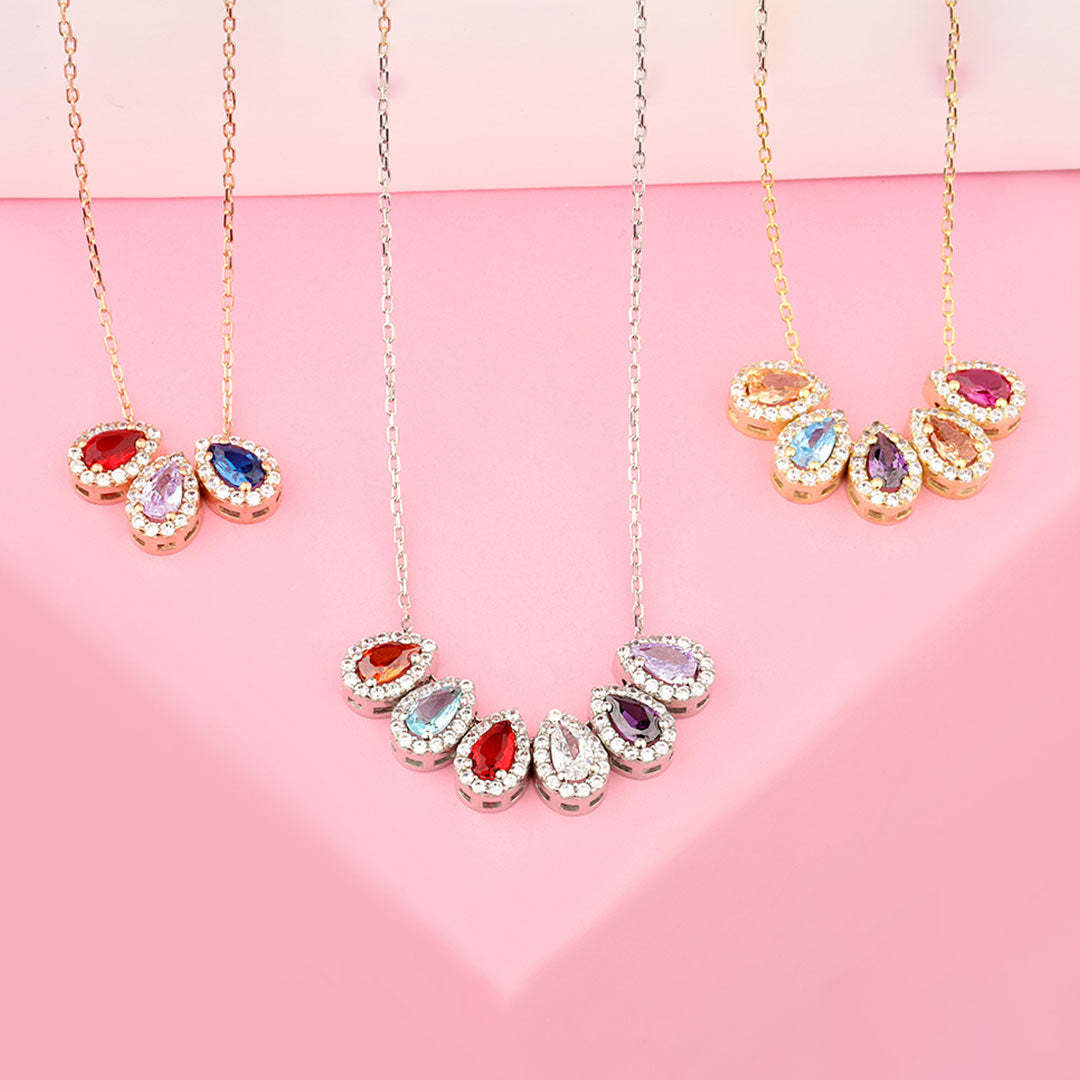 S925 Drop Shape Custom Necklace