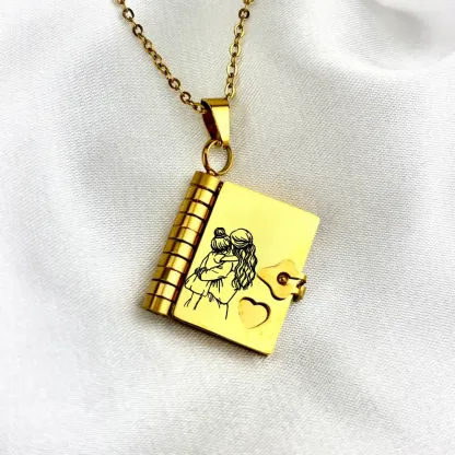 For Daughter - Remember Whose Daughter You Are Book Necklace