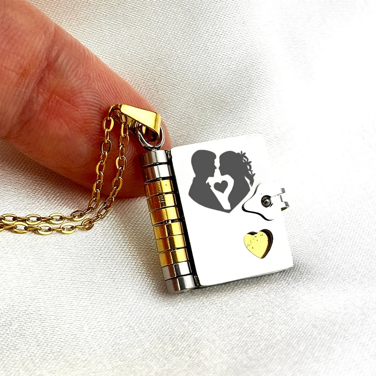 For Love - My Incredible Girlfriend Book Necklace