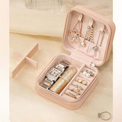 Pink Zipper Storage Jewelry Pack