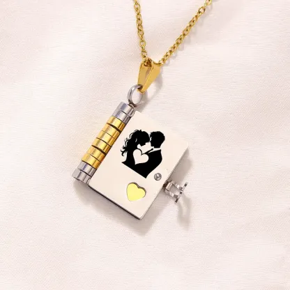 For Love - Remember Whose King You Are Book Necklace