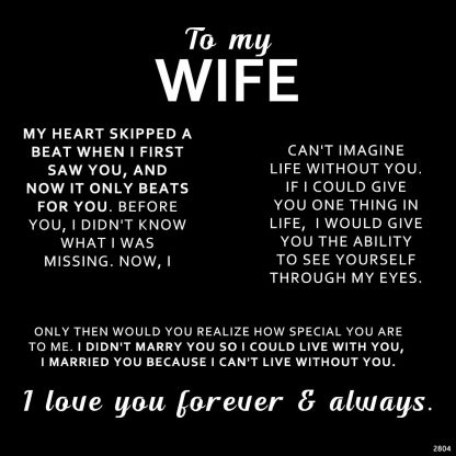 For Wife - My Heart Only Beats For You Customized Double Birthstones & Names Necklace