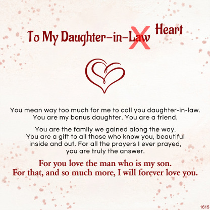 For Daughter-In-Law- S925 I Will Always Love You love Knot Necklace