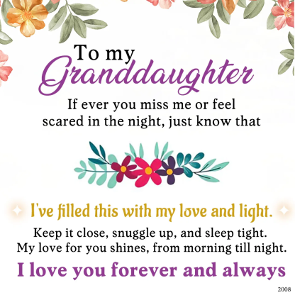 For Granddaughter - I love you forever and always Peach Blossom Knot Bracelet