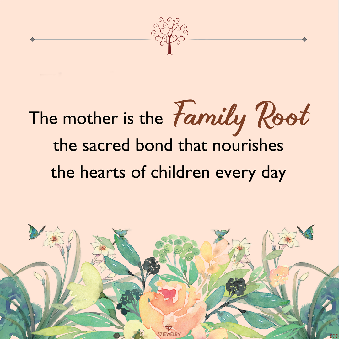 For Mom - S925 Mother is the Family Root Life Tree Ring