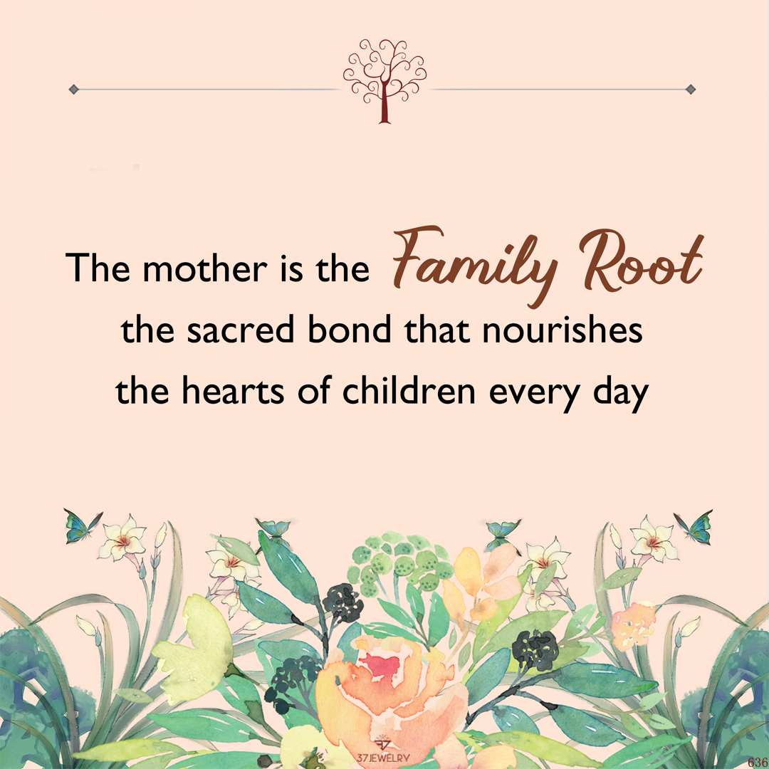 For Mom - S925 Mother is the Family Root Life Tree Ring