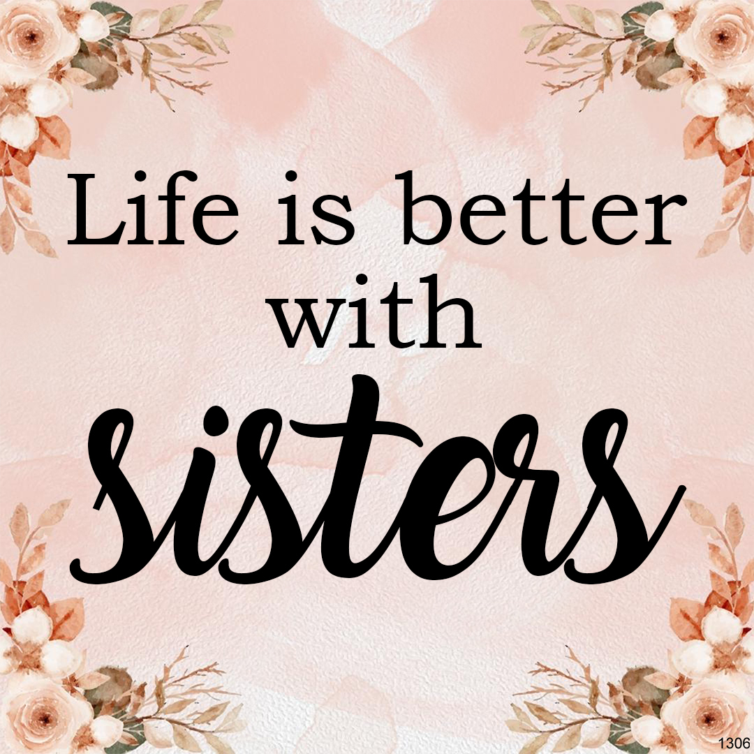 For Friend - Life Is Better With Sisters Sister Card Necklace