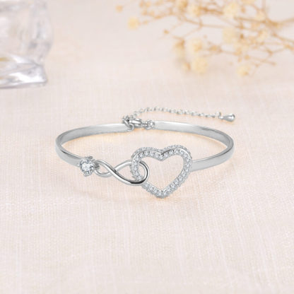To My Daughter – Infinity Heart Bracelet – Forever Linked Together