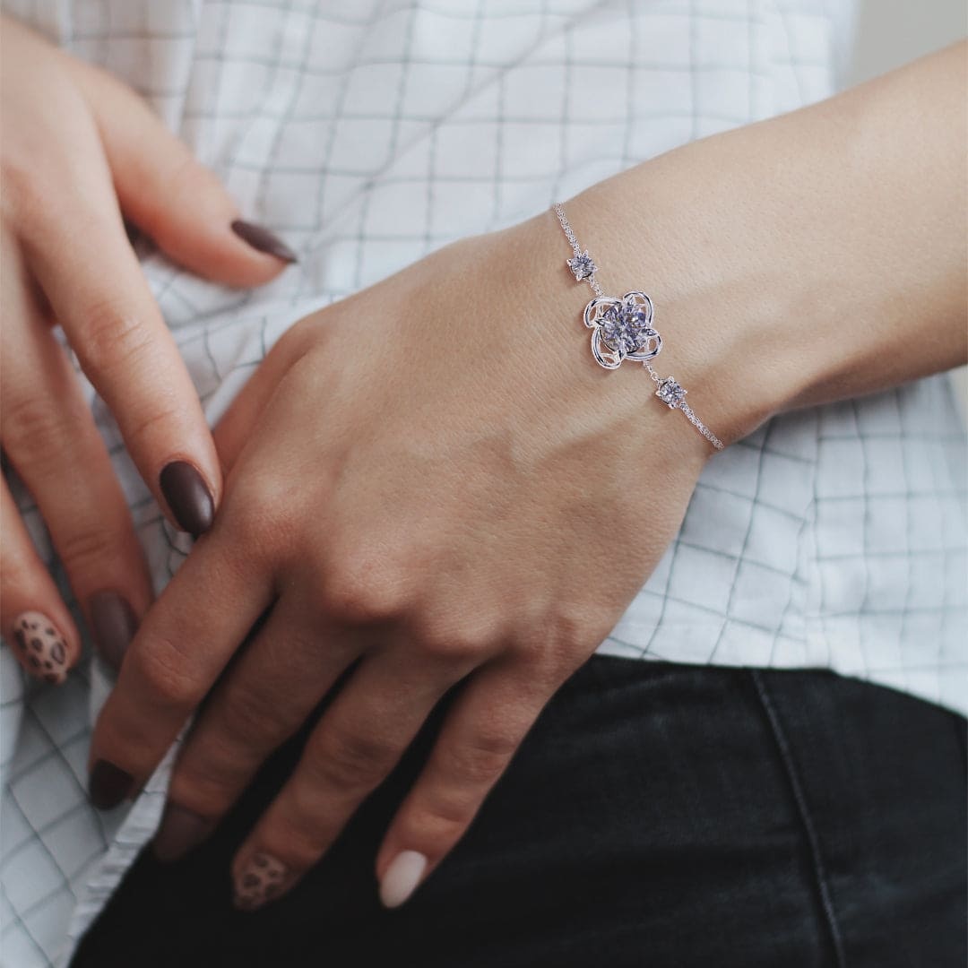 Personalized Birthstone Bracelet - S925 Sterling Silver