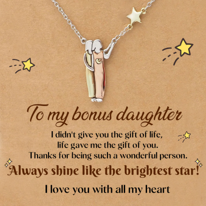 For Bonus Daughter - Always Shine Like The Brightest Star Star Pendant Necklace