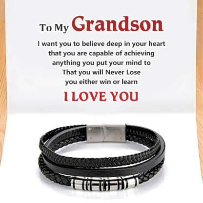 For Grandson - You Will Never Lose Bracelet-37bracelet