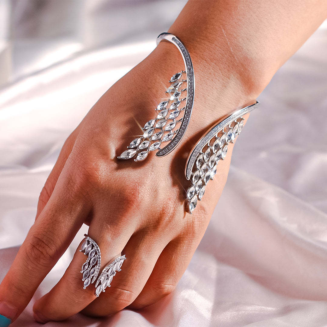 S925 Angel Wings Diamond Jewelry