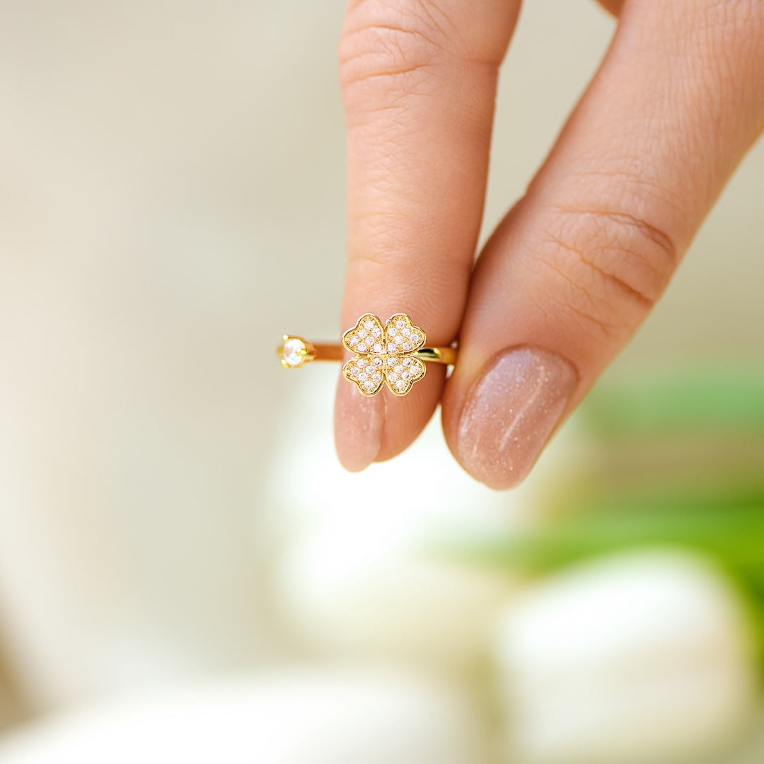 TO MY DAUGHTER CLOVER FIDGET RING