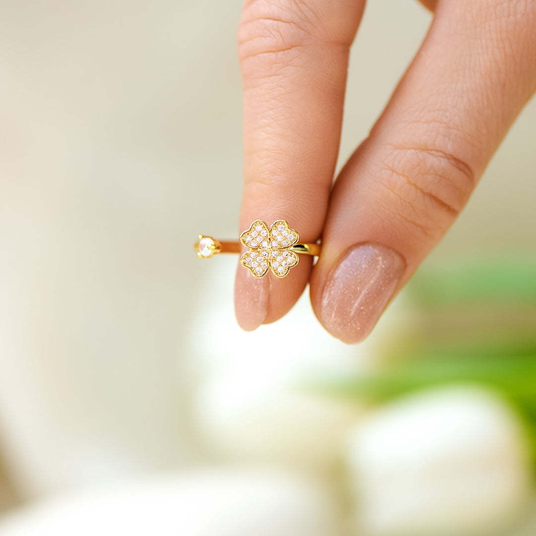 TO MY DAUGHTER CLOVER FIDGET RING
