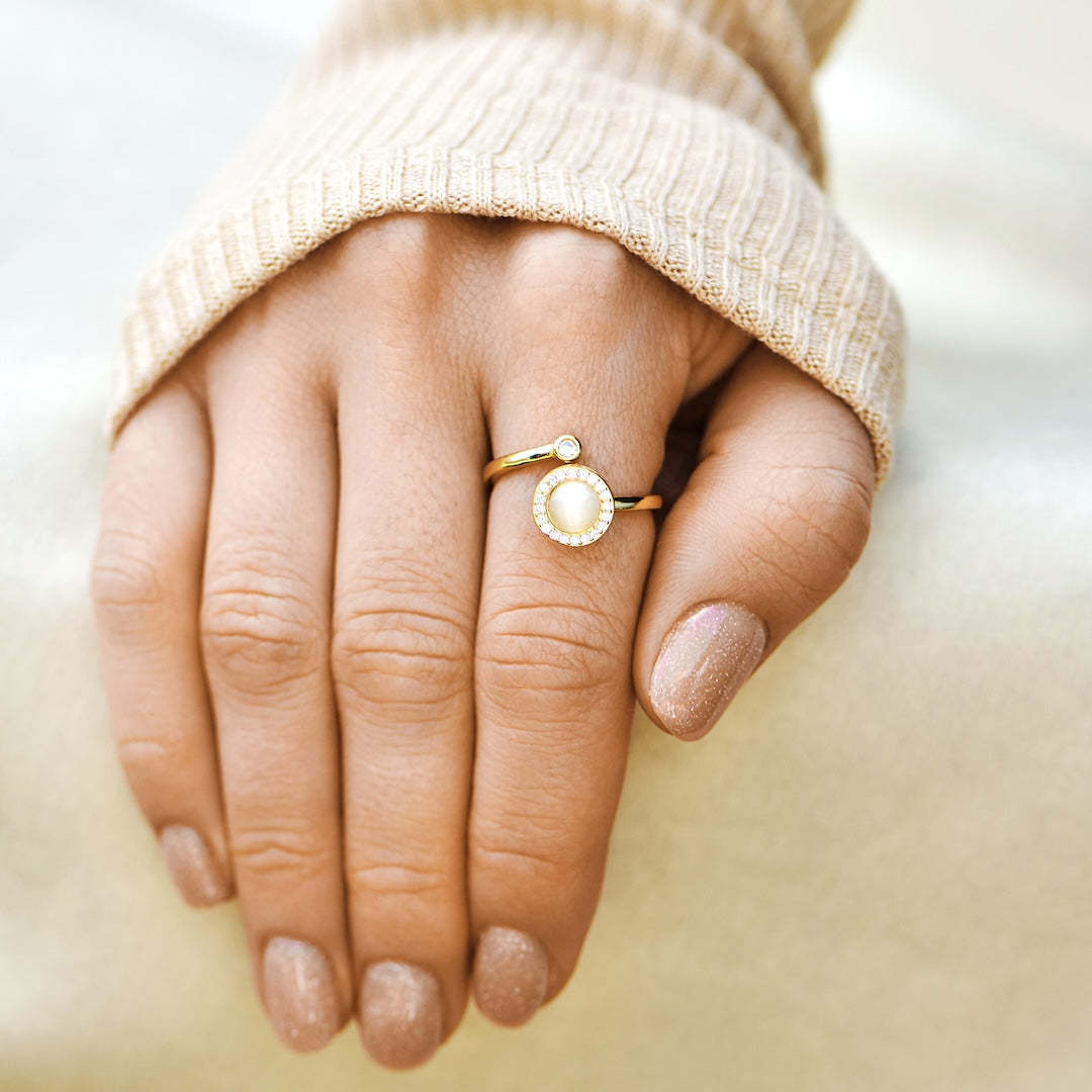 TO MY DAUGHTER MOON FIDGET RING