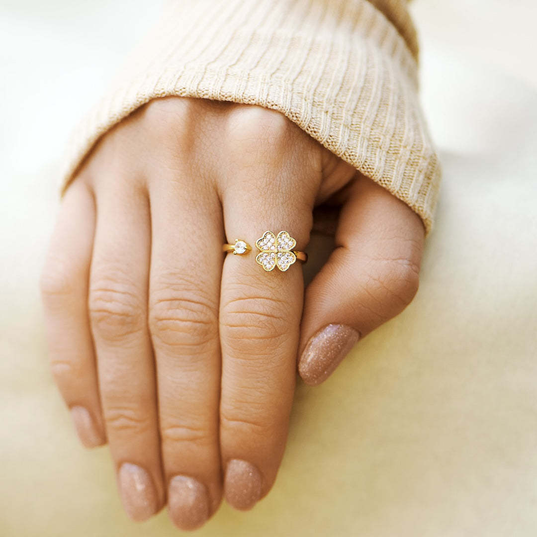 TO MY DAUGHTER CLOVER FIDGET RING