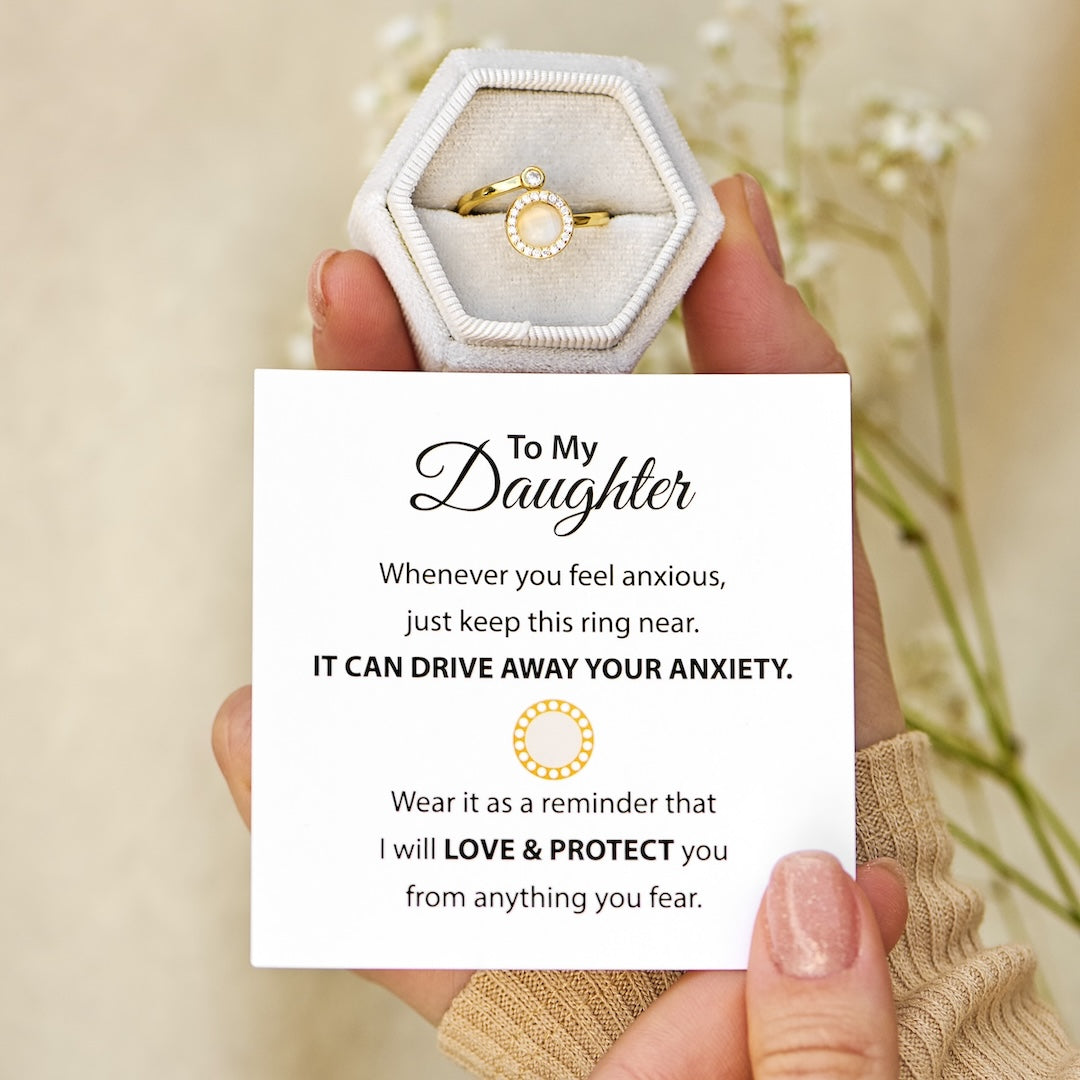 TO MY DAUGHTER MOON FIDGET RING