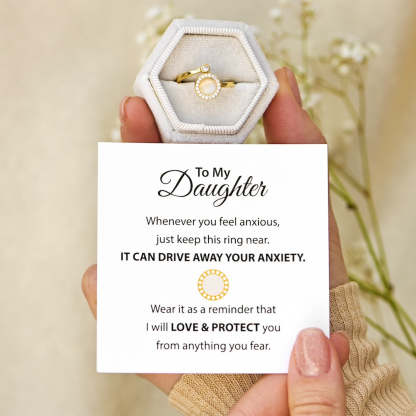 TO MY DAUGHTER MOON FIDGET RING