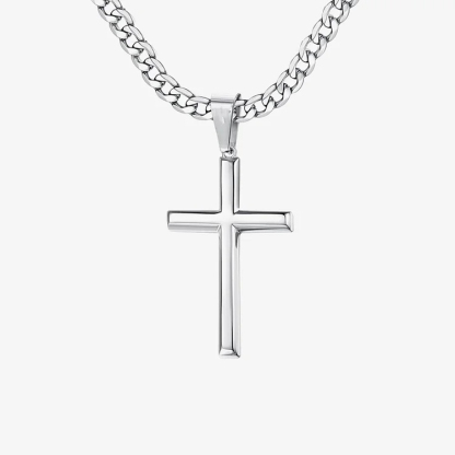 For Bonus Son - We're Family Forever Cross Pendant Necklace