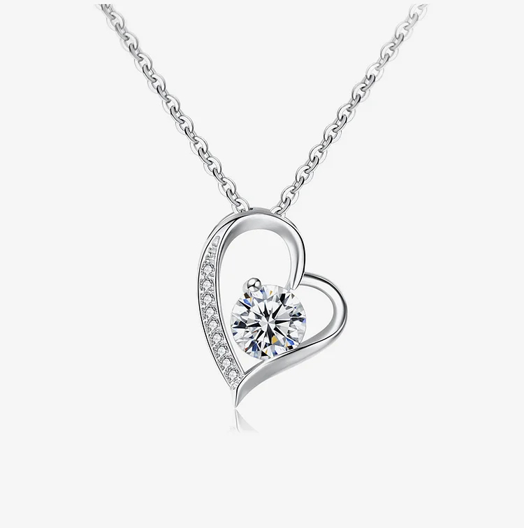 For Daughter - Love From Dad Diamond Heart Necklace