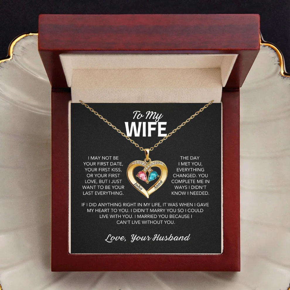 Forever Yours – Birthstone Heart Necklace