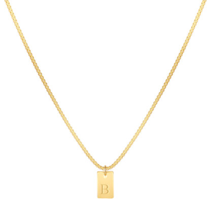 Willow Tag Initial Necklace