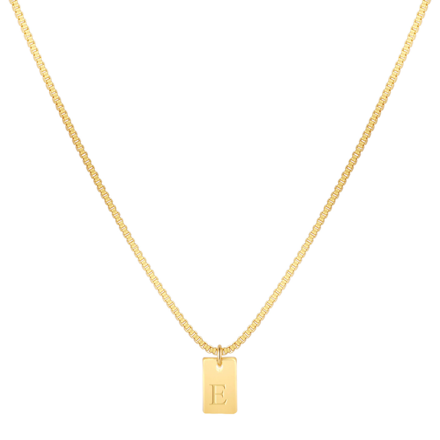 Willow Tag Initial Necklace