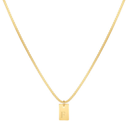 Willow Tag Initial Necklace