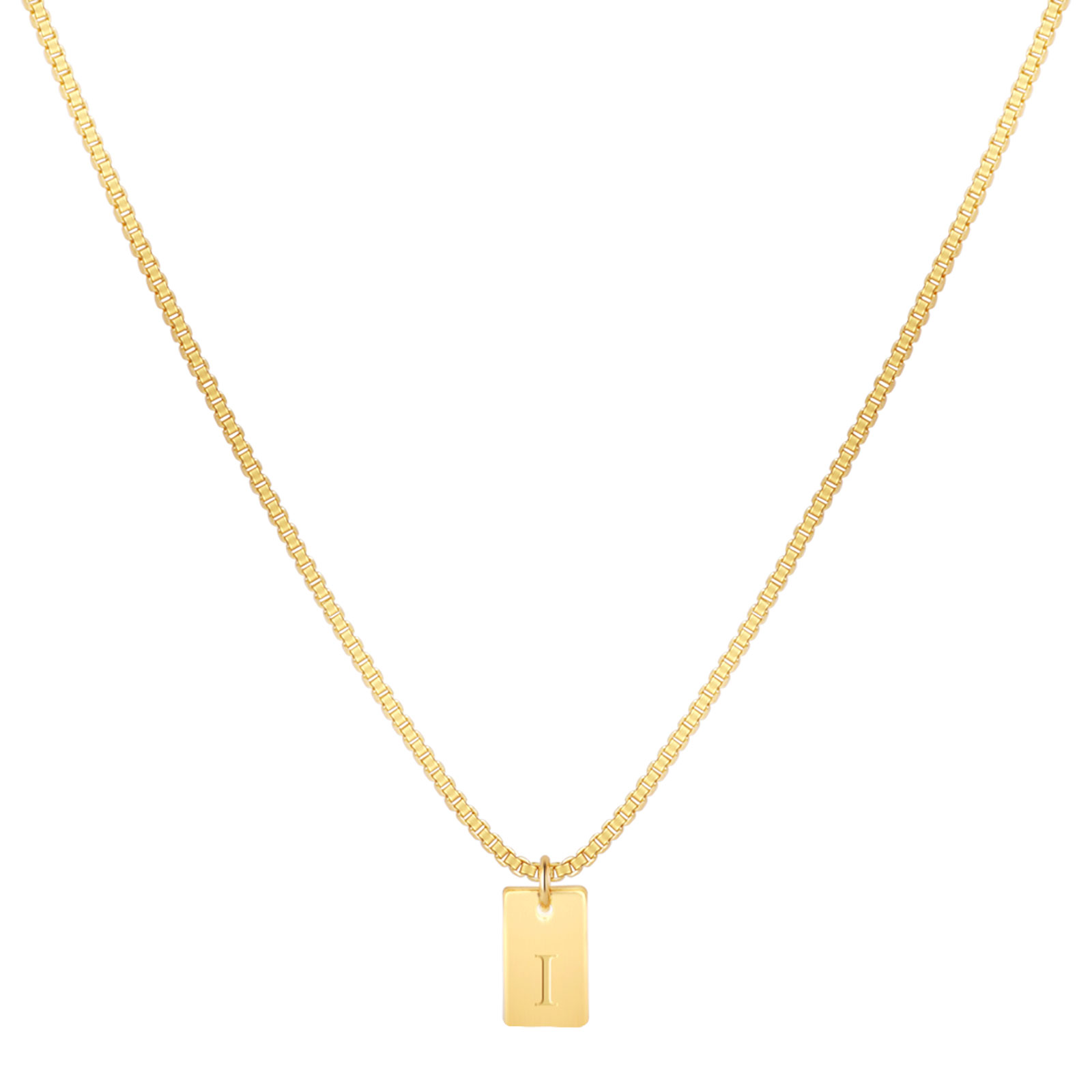 Willow Tag Initial Necklace