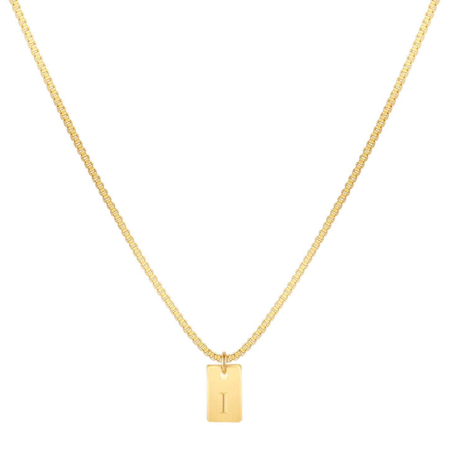 Willow Tag Initial Necklace