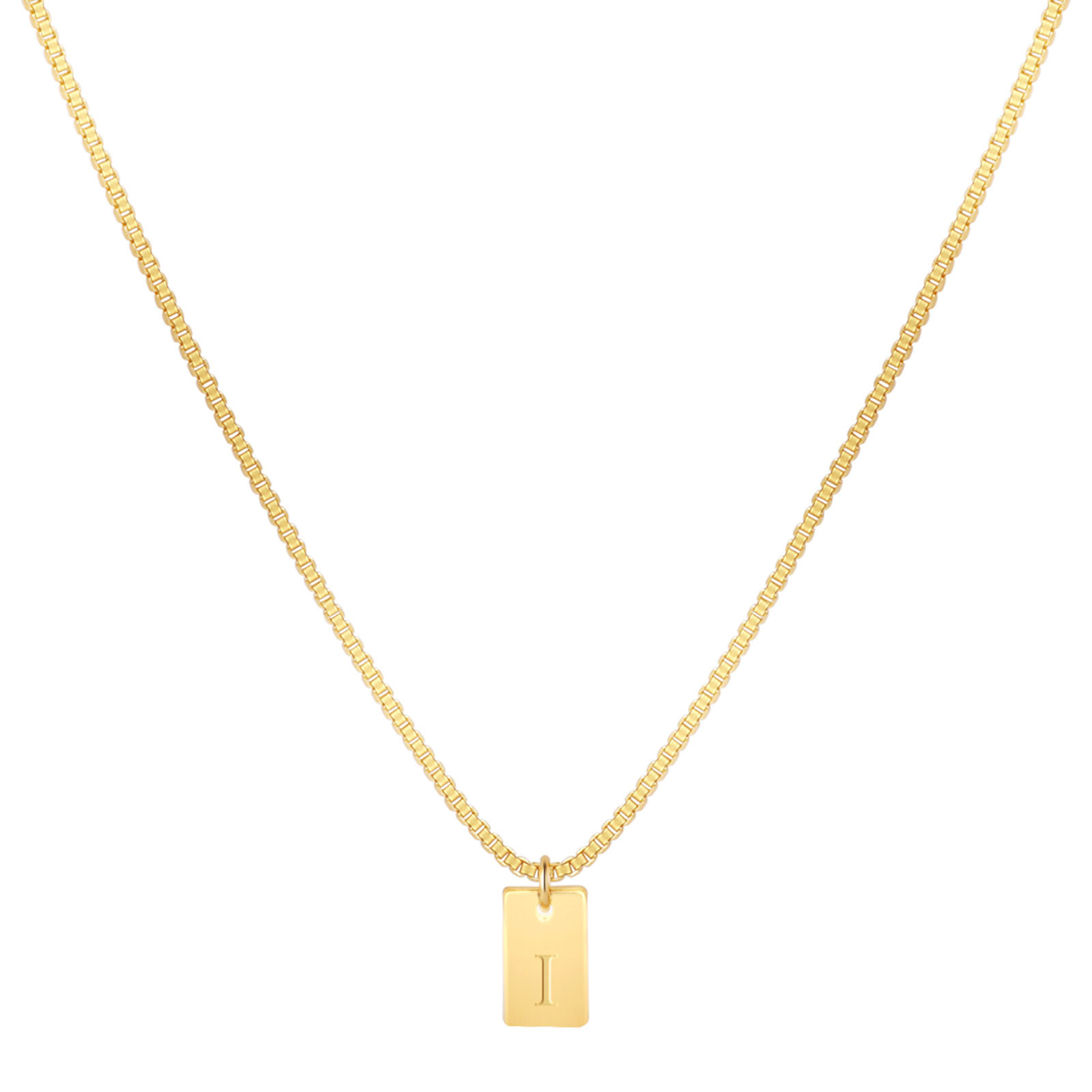 Willow Tag Initial Necklace