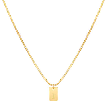 Willow Tag Initial Necklace