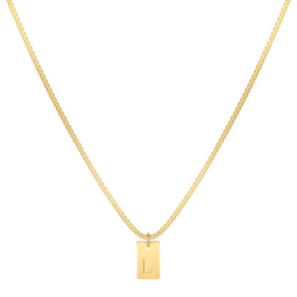 Willow Tag Initial Necklace