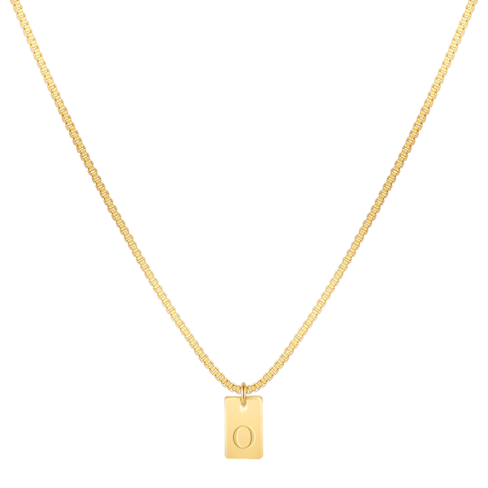 Willow Tag Initial Necklace