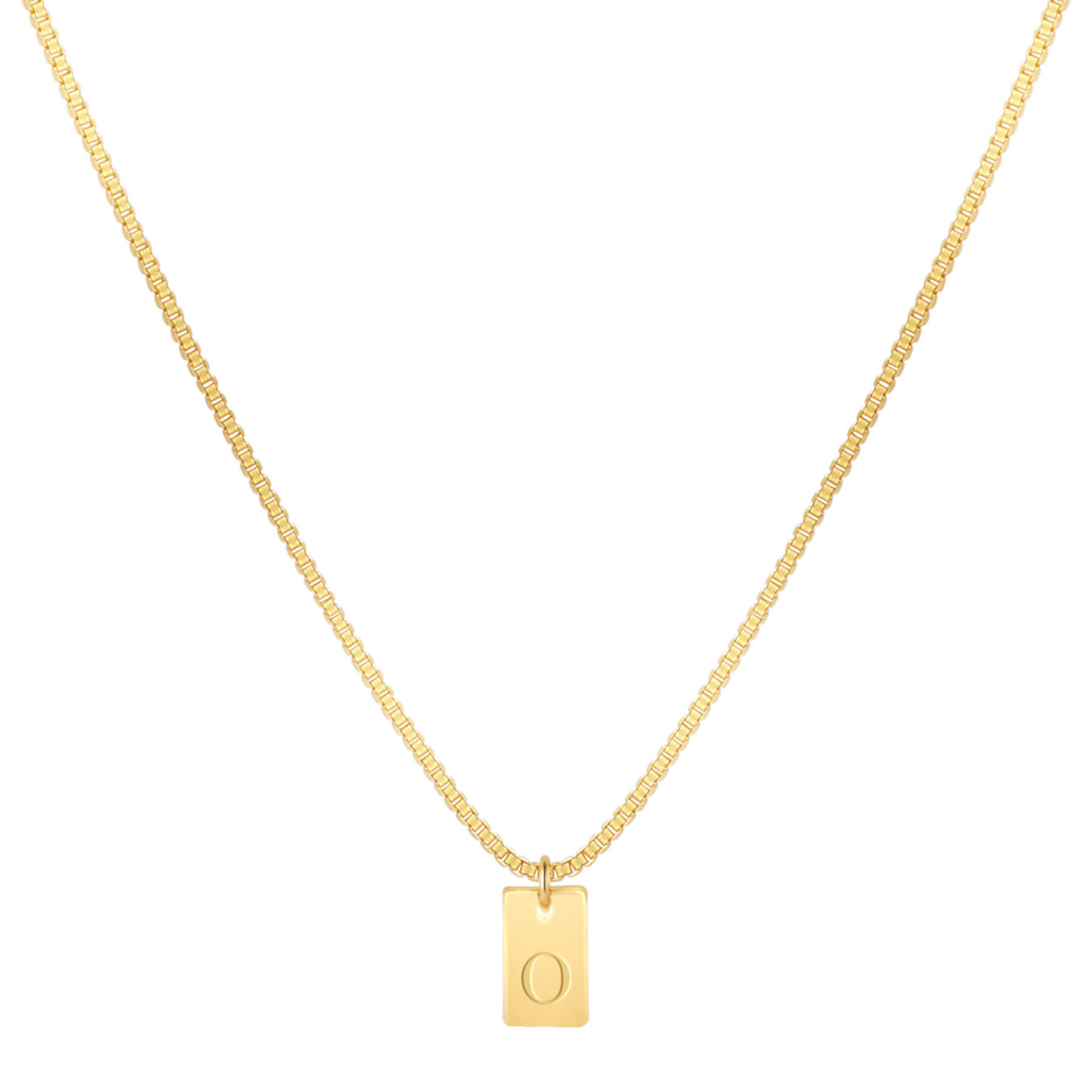Willow Tag Initial Necklace
