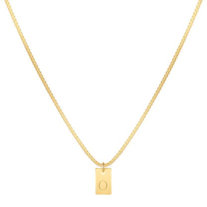 Willow Tag Initial Necklace