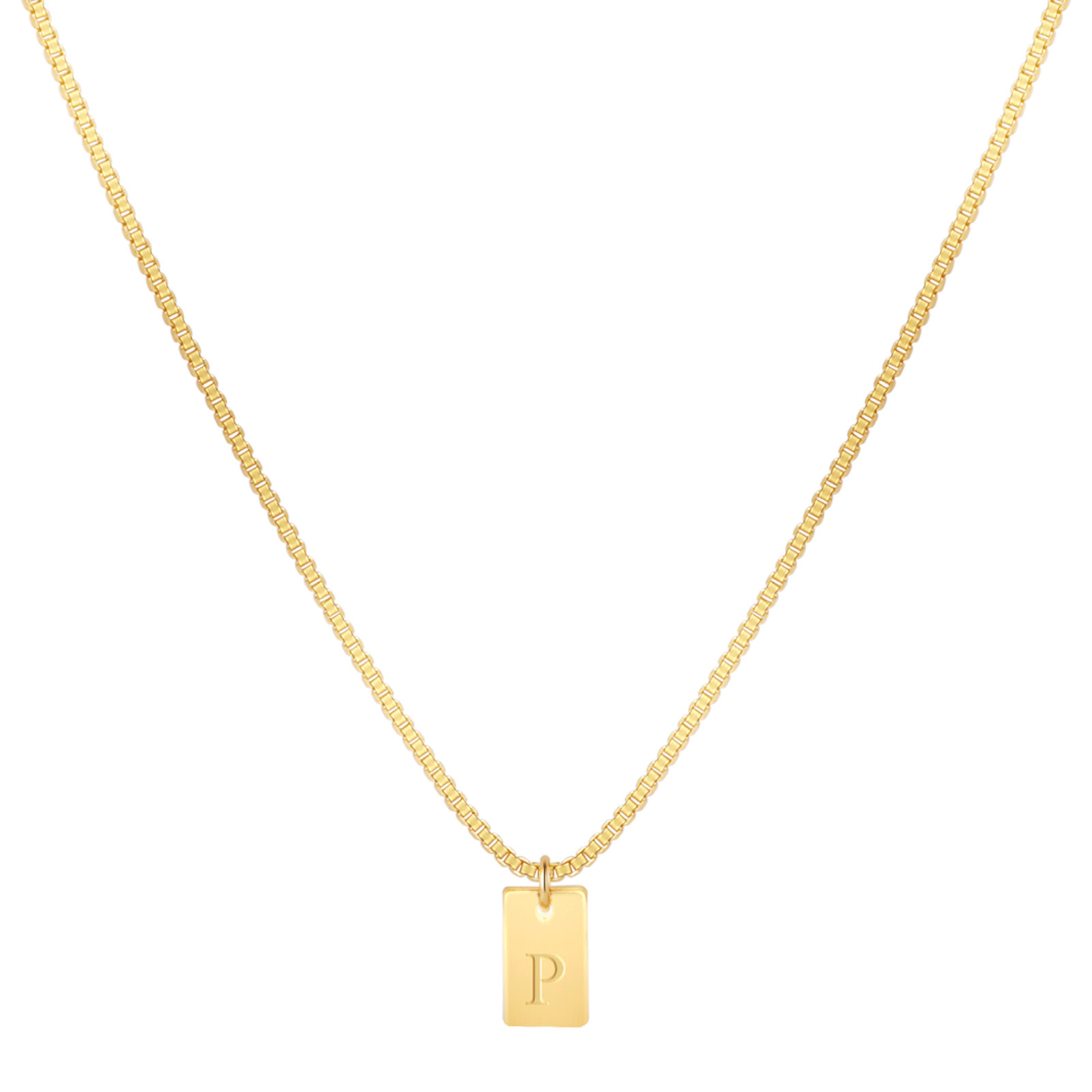 Willow Tag Initial Necklace