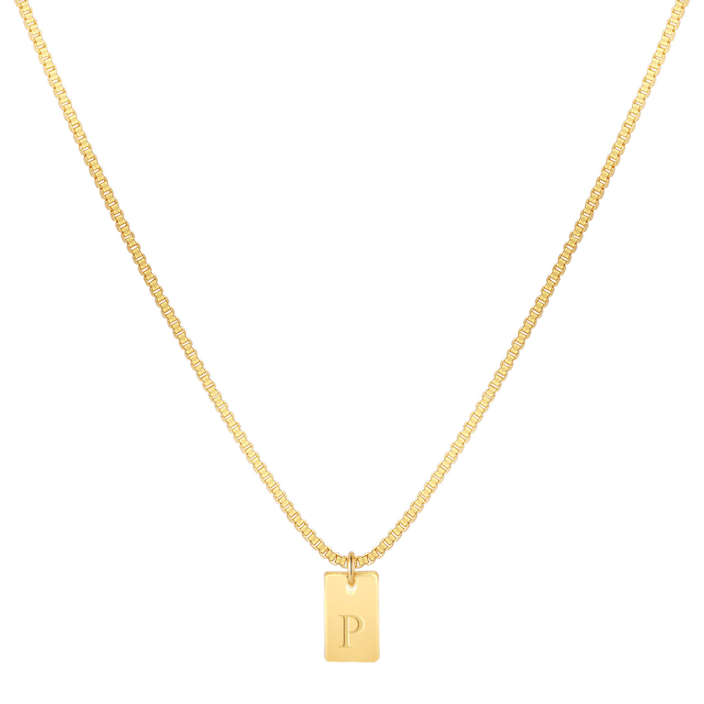 Willow Tag Initial Necklace