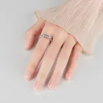 For Daughter - S925 Dispel Your Anxiety Open Ring