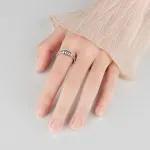 For Daughter - S925 Dispel Your Anxiety Open Ring
