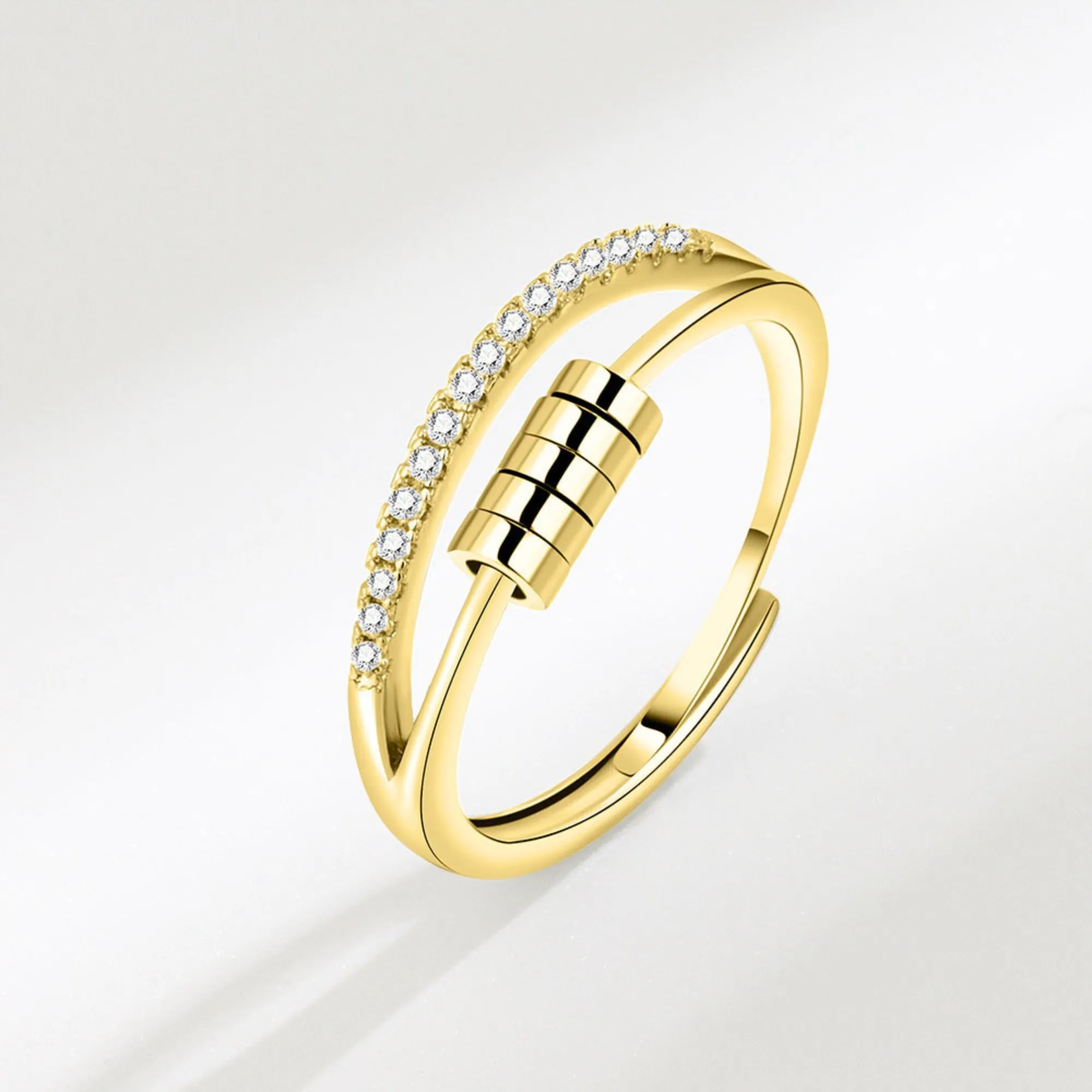 For Daughter - S925 Dispel Your Anxiety Open Ring