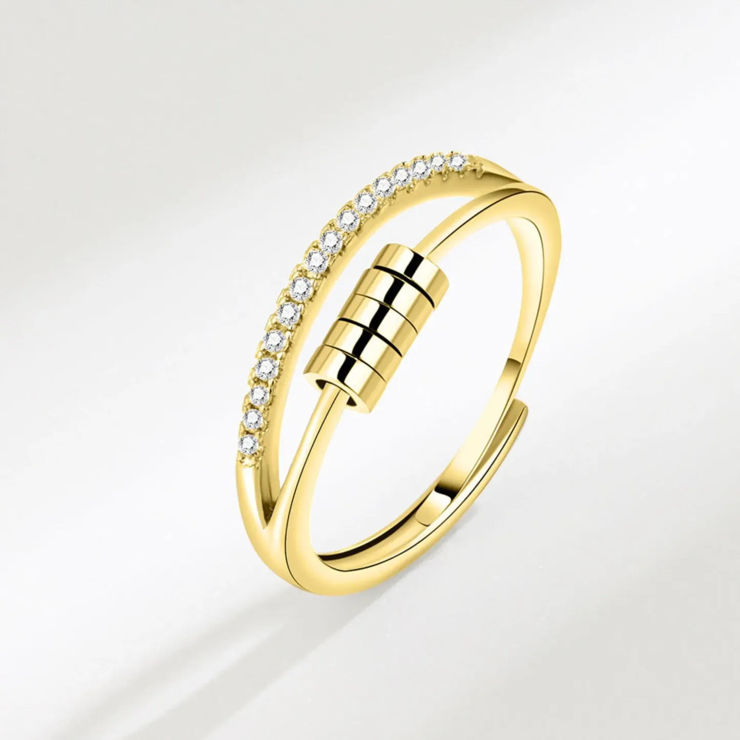 For Daughter - S925 Dispel Your Anxiety Open Ring