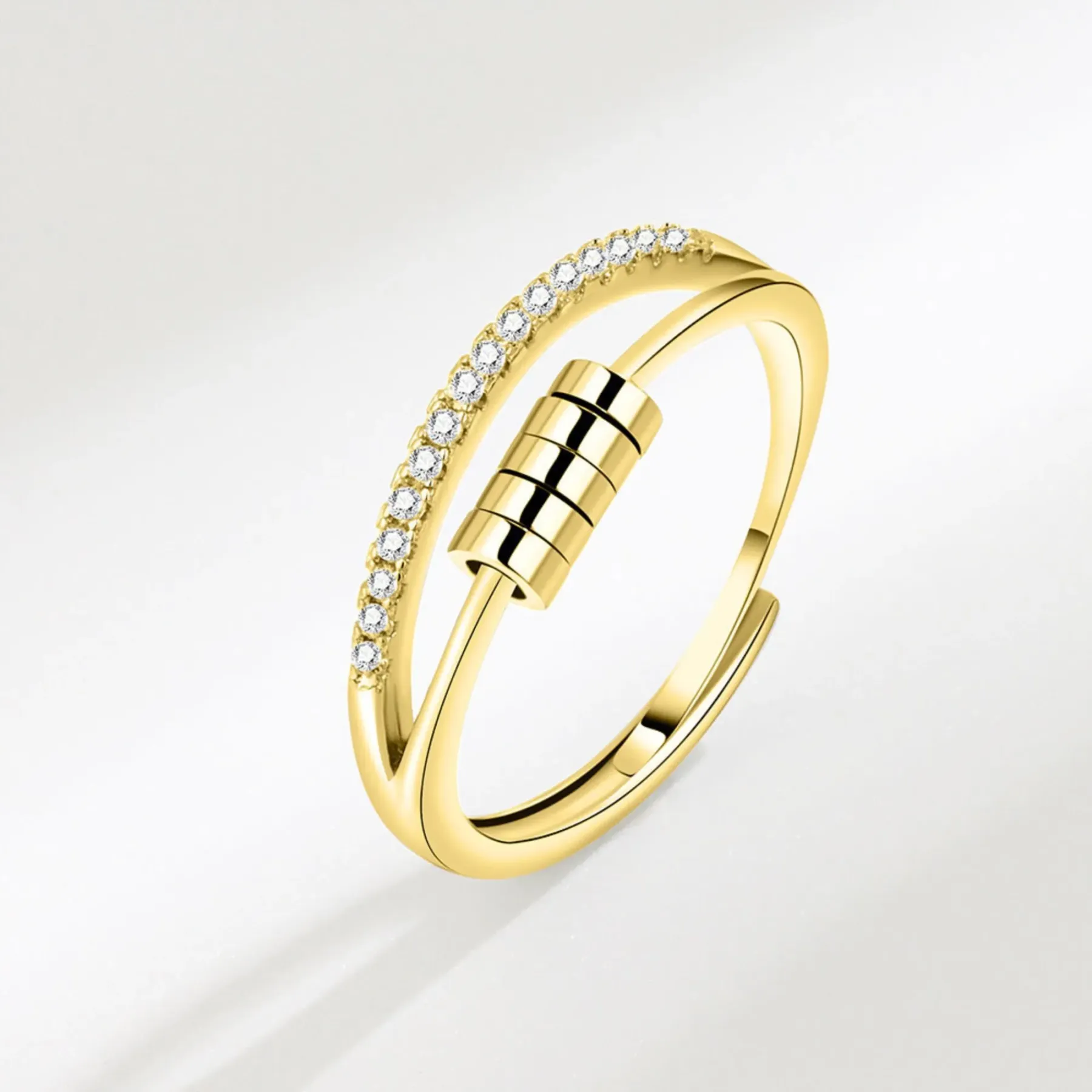 For Daughter - S925 Dispel Your Anxiety Open Ring