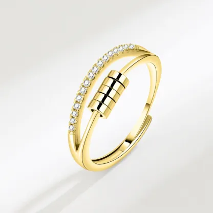 For Daughter - S925 Dispel Your Anxiety Open Ring